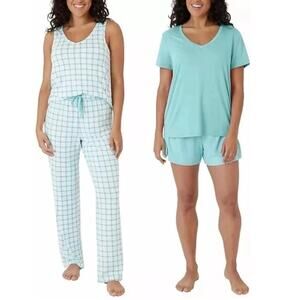Eddie Bauer Women's 4 Piece Pajama Set M